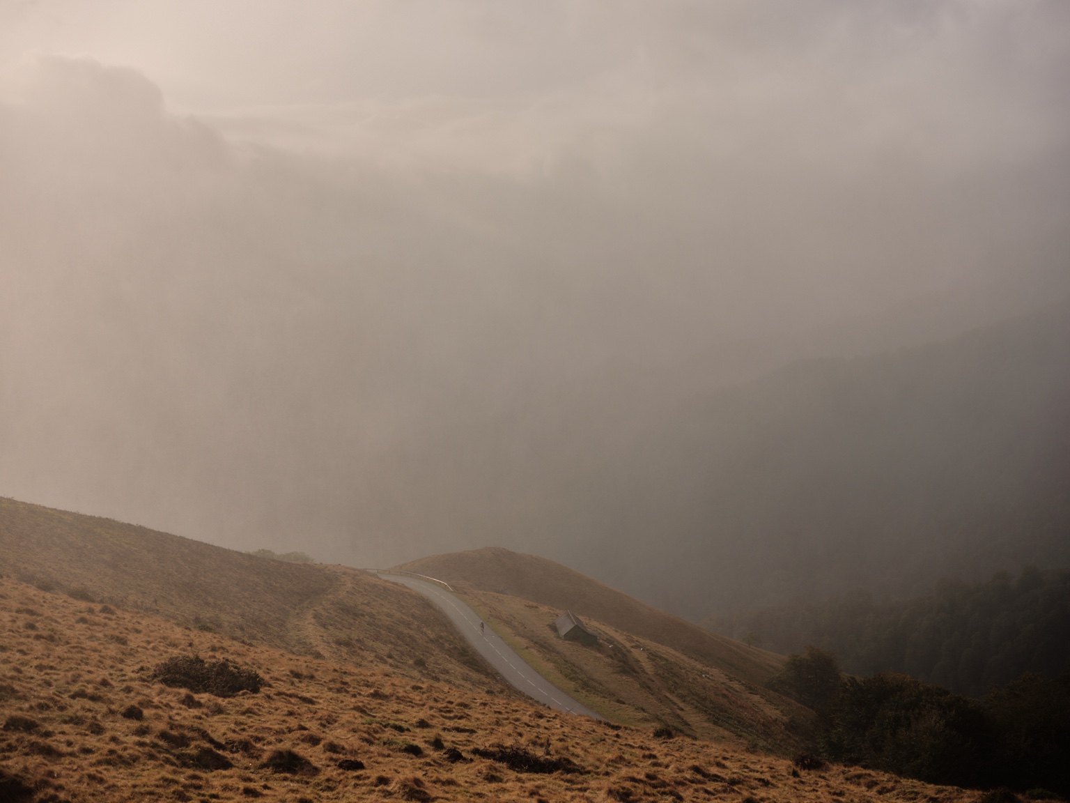 Bergstrasse bei Bagargi auf dem Trans Pyrenees Race No.6