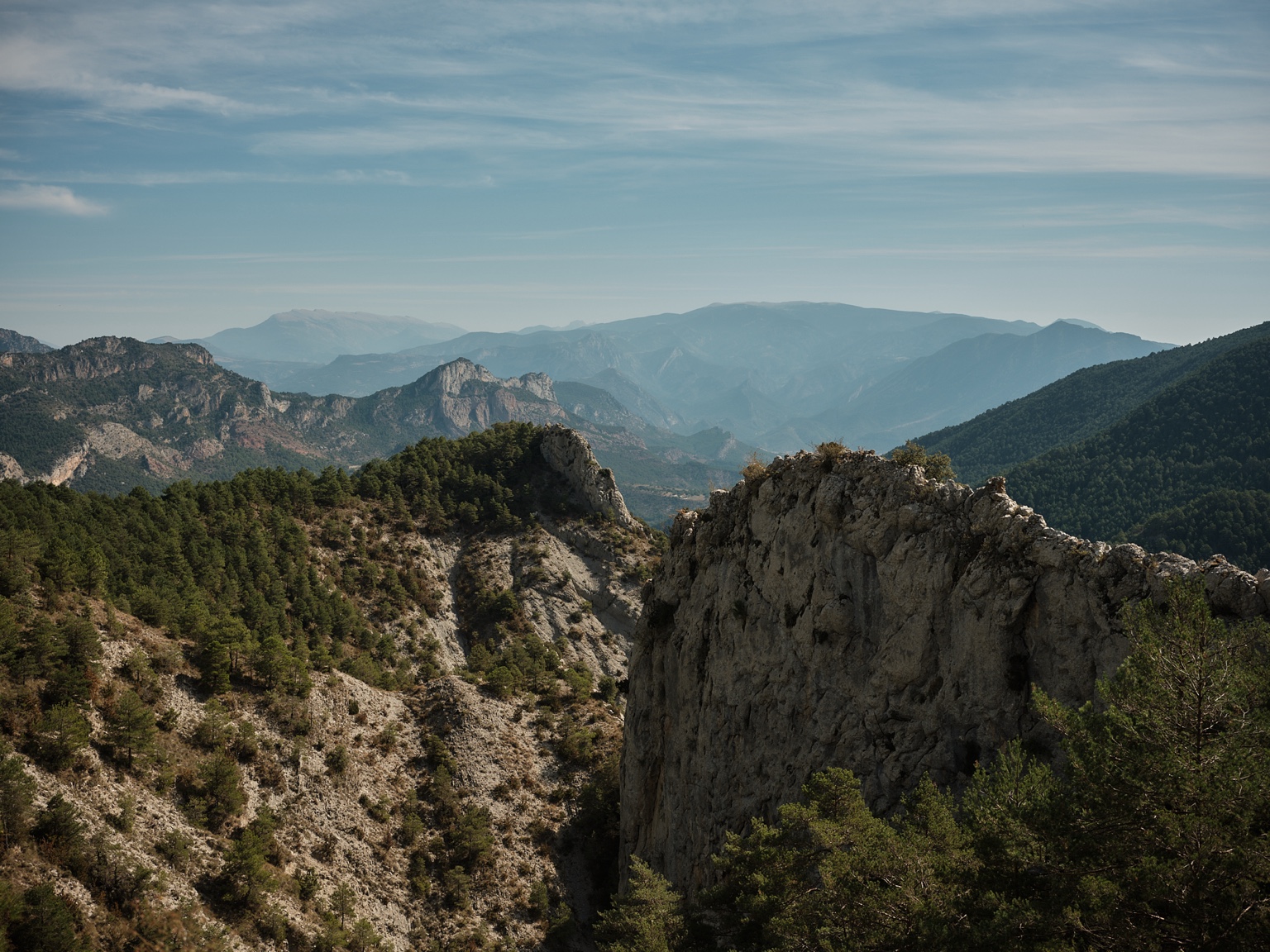 Berglandschaft auf Parcours B des Trans Pyrenees Race No.6